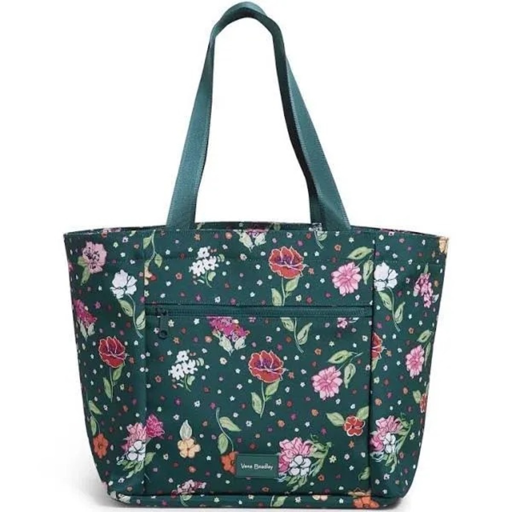Vera Bradley ReActive Drawstring Family Tote bag NEW Hope Blossoms Teal